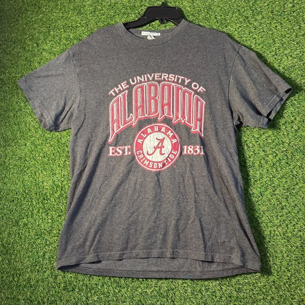 University of Alabama Crimson Tide T-Shirt Delta‎ Tag Gray L 90s College Vintage